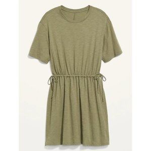 Old Navy Waist-Defined Short-Sleeve Slub-Knit Mini T-Shirt Dress - NWT